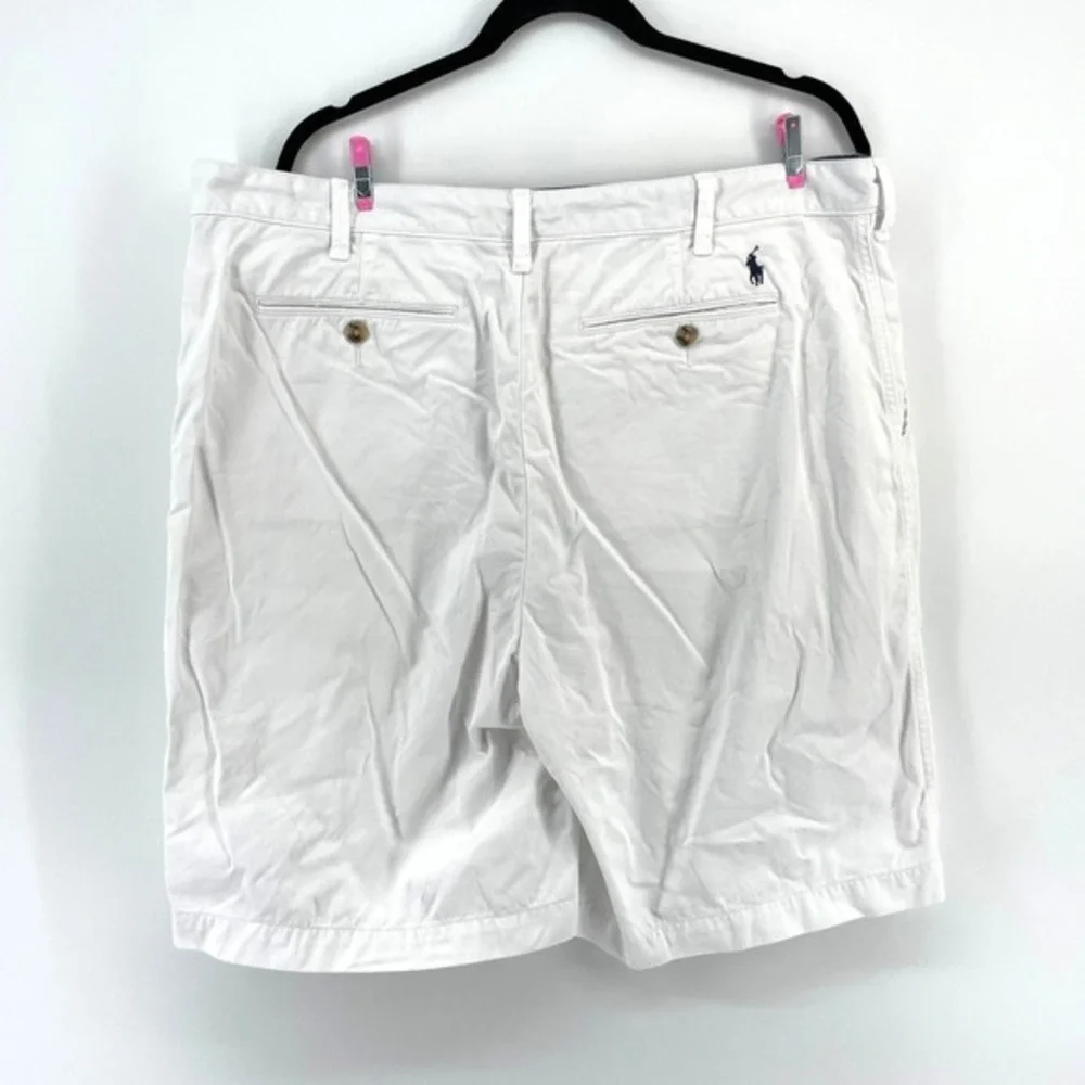 Polo Ralph Lauren Chino‎ Shorts Men's 38 White Relaxed Fit Preppy Casual